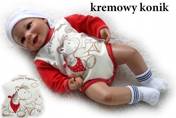 

Body pajacyk nadruk 56 długi rękaw bawełniane