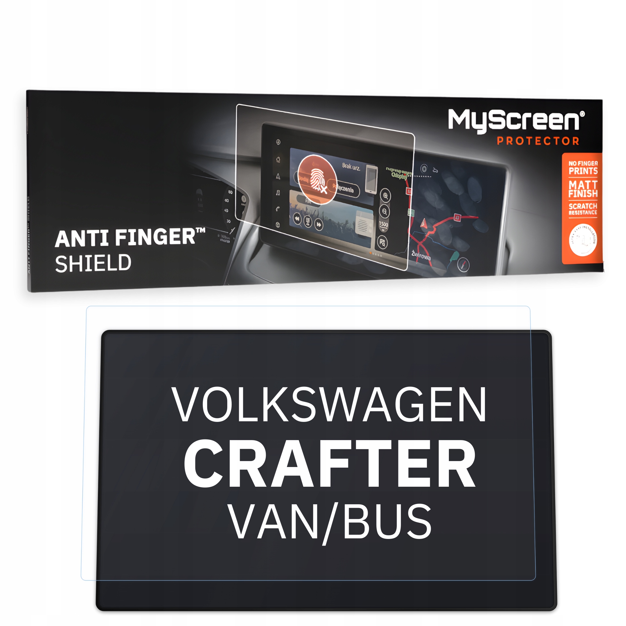 Matná fólie pro Volkswagen Crafter Van/bus 2017 5" MyScreen