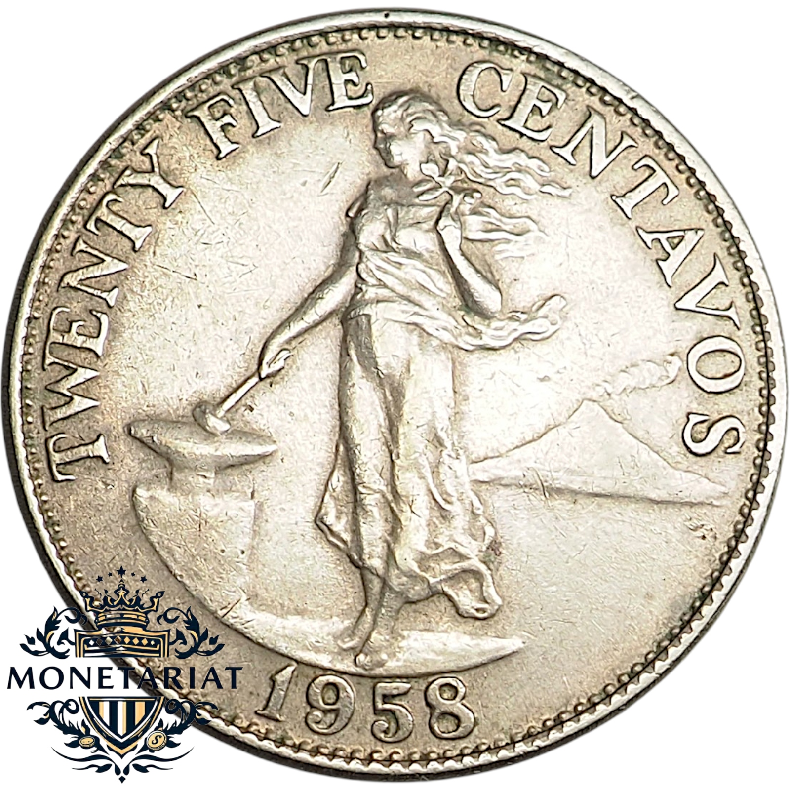 25 CENTAVOS 1958 FILIPINY