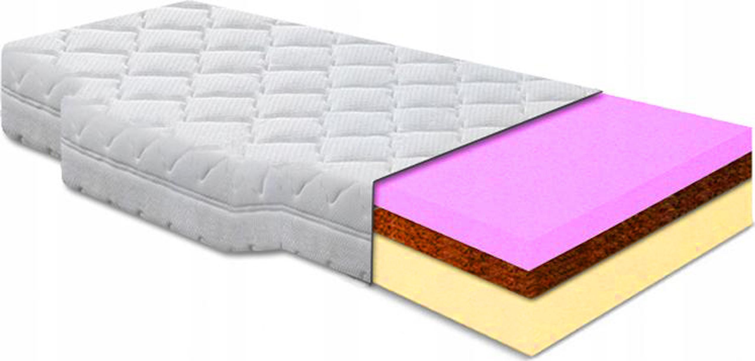 Penový matrac 90x200 kokos hr daf scania 19 cm na chrbát hygienický H2