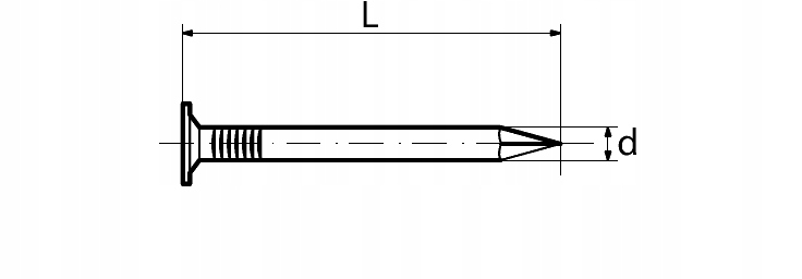 GWOŹDZIE PAPOWE DO PAPY PAPIAKI 3X35 OCYNK 1KG Marka inny
