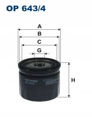 

OP643/4 Filtron Filtr Oleju Mercedes