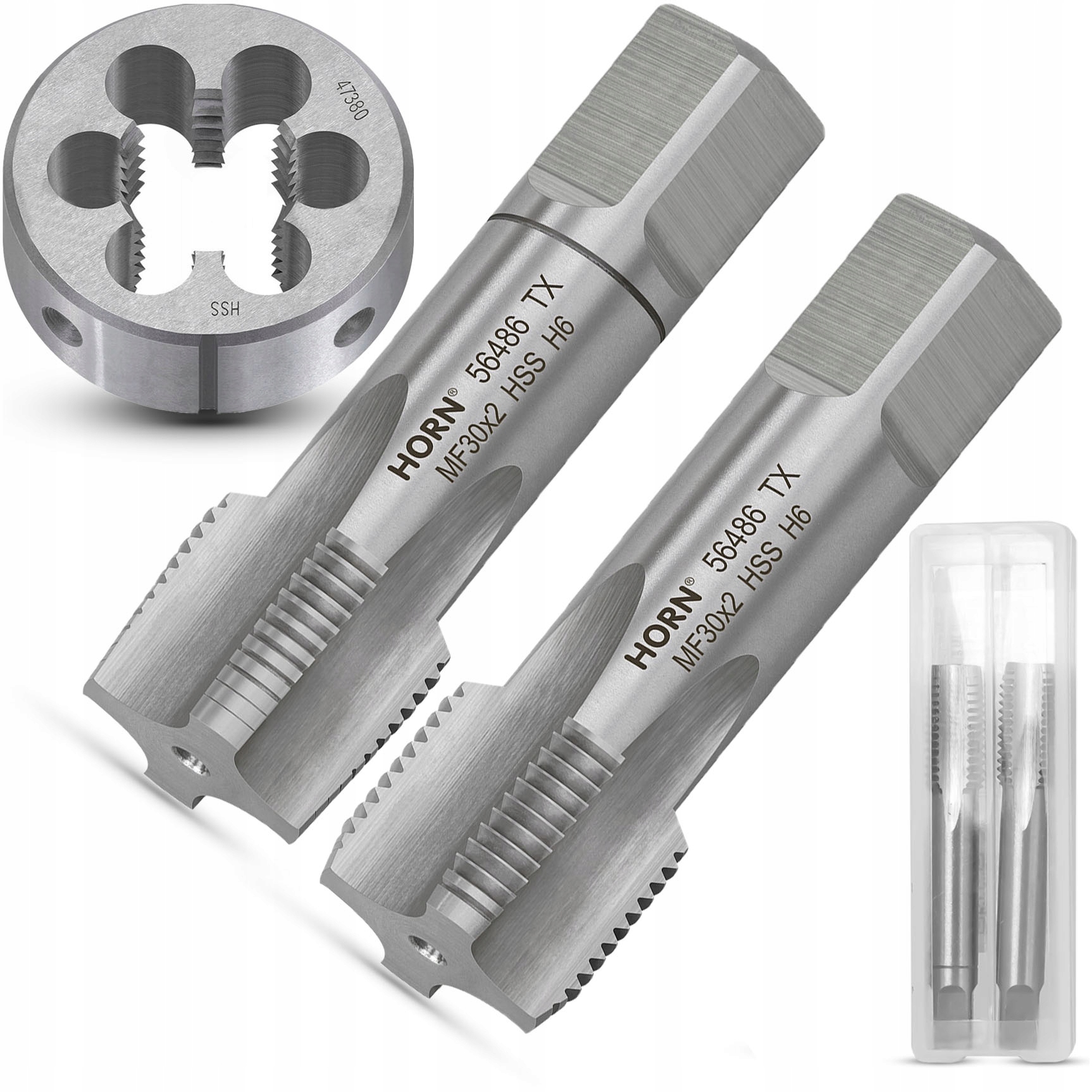 Závitníky Nářezník M30x2 Sada Hss Ruční Komplet Závitníků K