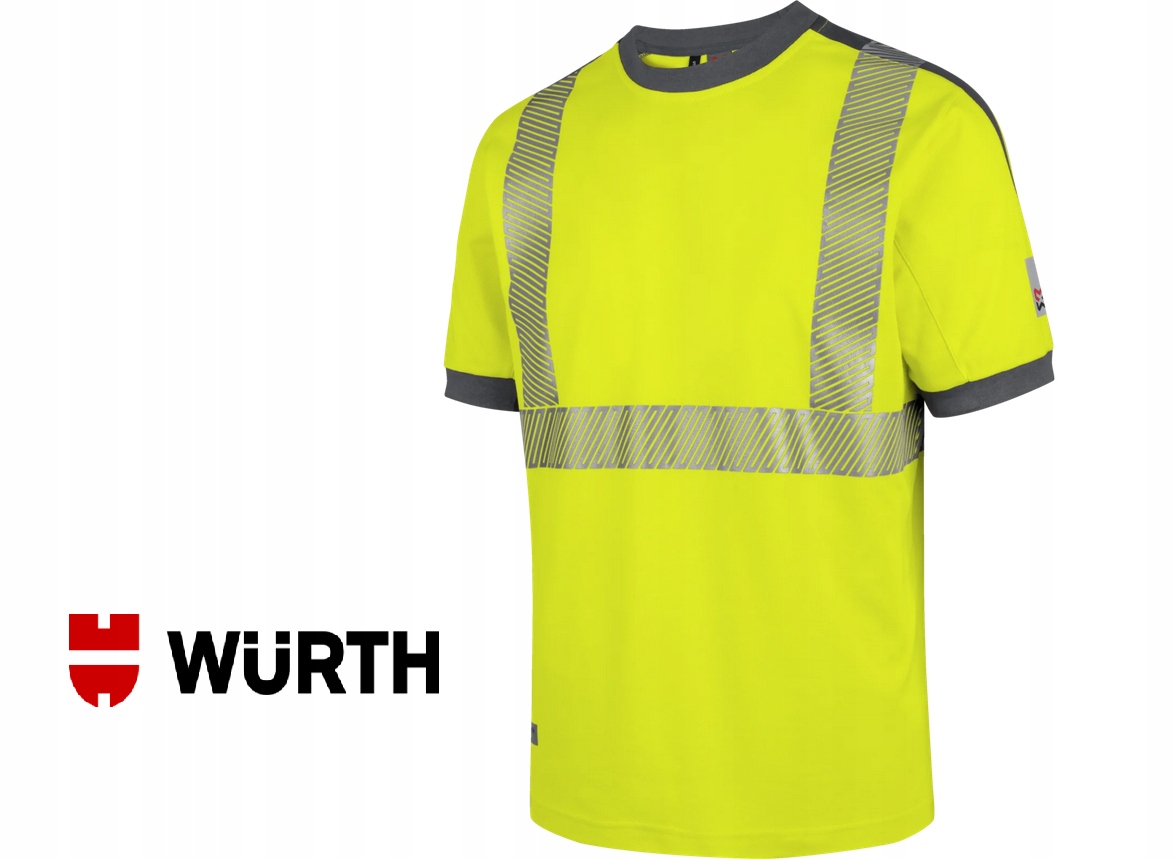 Koszulka Wurth odblaskowa, kolor neonowy, klasa 2 Yellow R.m