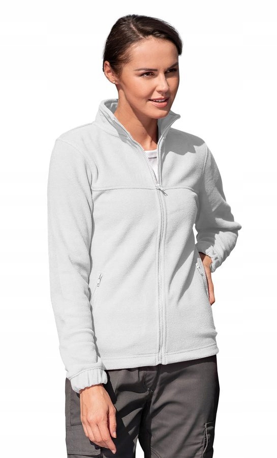 DAMSKI polar MALFINI ciepła bluza damska biały 2XL Dekolt stójka