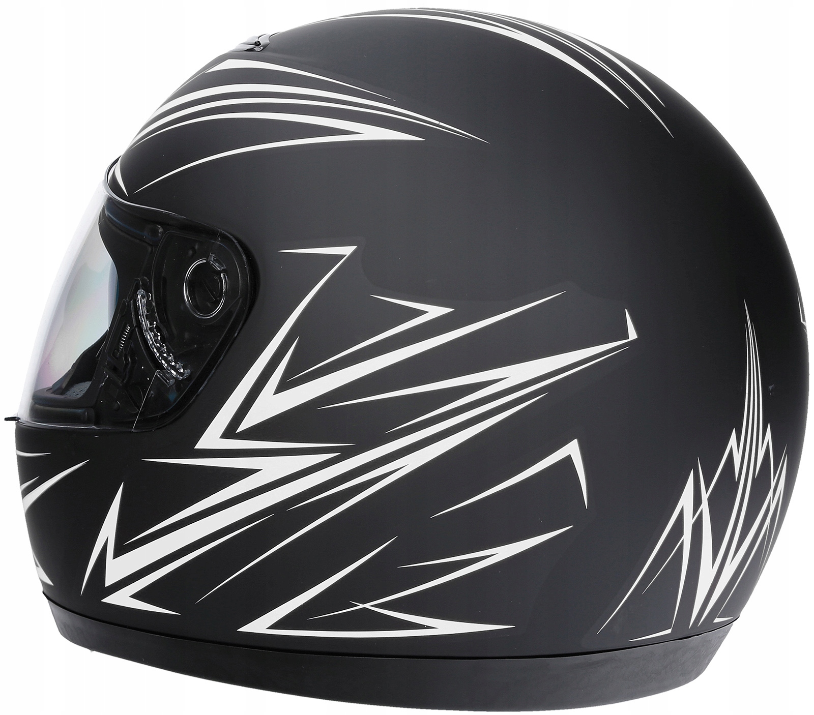 KASK MOTOCYKLOWY MAT NA SKUTER MOTOR Z SZYBĄ JST L Typ Integralne / Pełne