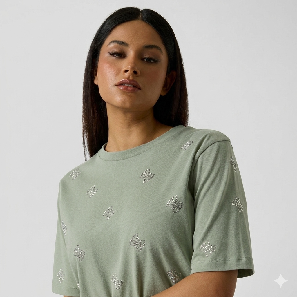 Dámské triko Guess silvy 4g ss cn t-shirt