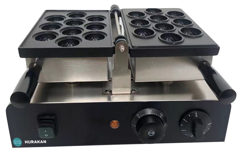 Profesionální vaflovač 1,4 kW ve tvaru ořechu Hurakan HKN-GES230