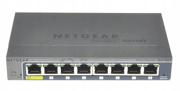Netgear Prepínač Smart GS108T 8x1Gb Nový 8-portový