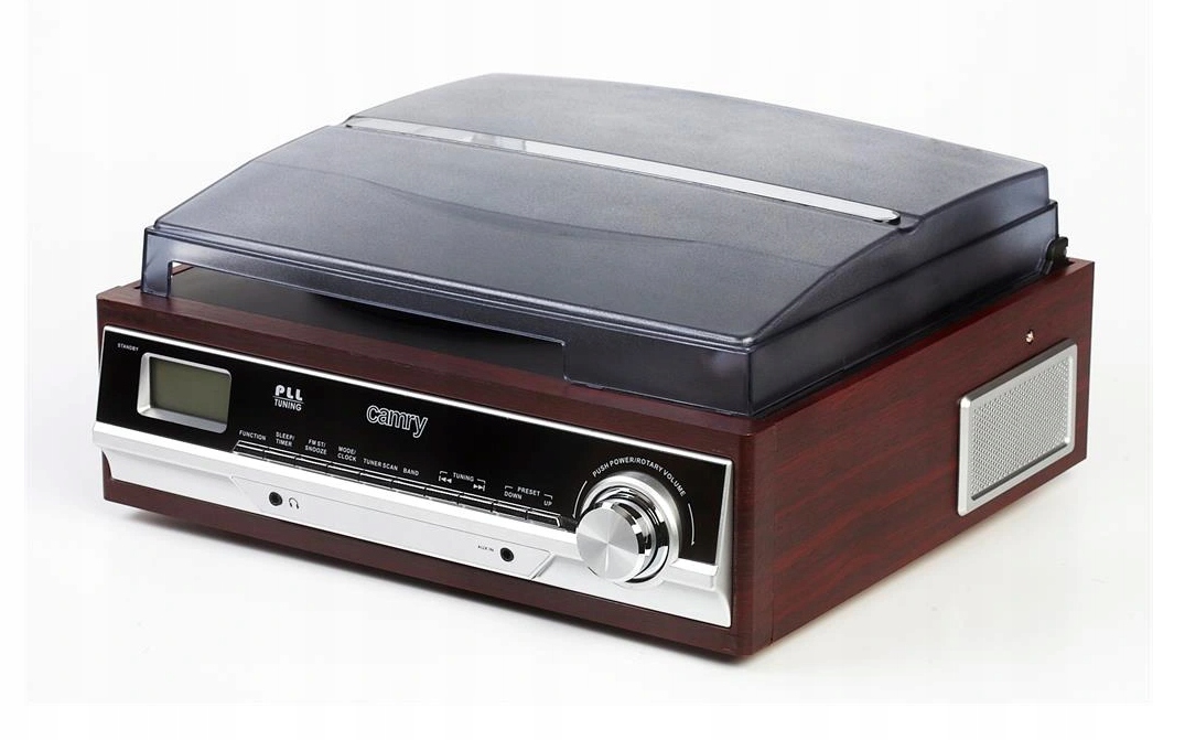 CR 1113 Gramofon z Radiem - Odtwarzacz Winyli 33/45/78 RPM, Radio FM/AM