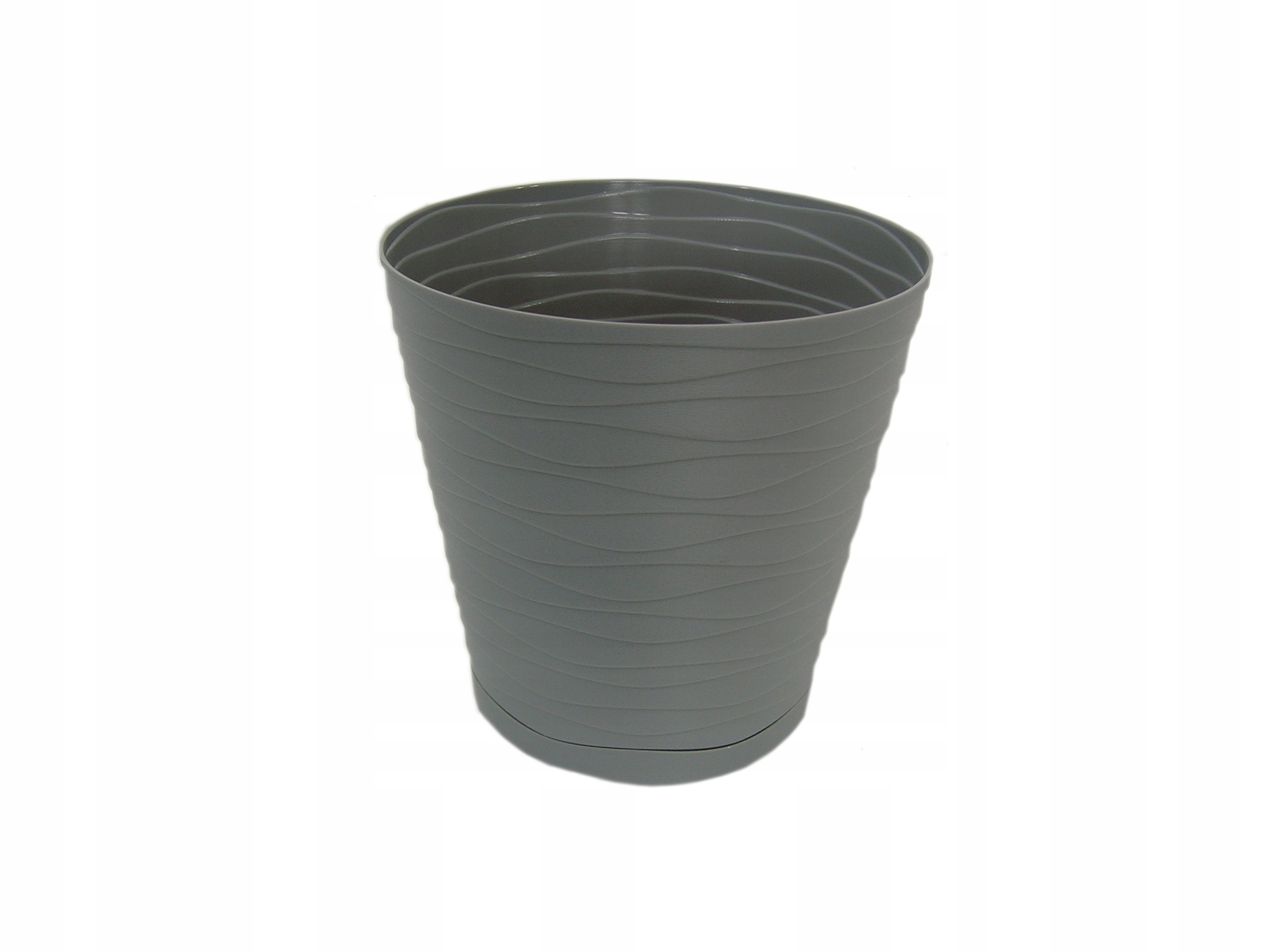 

Doniczka Osłonka Tedi 21 CM Popiel Plastikowa