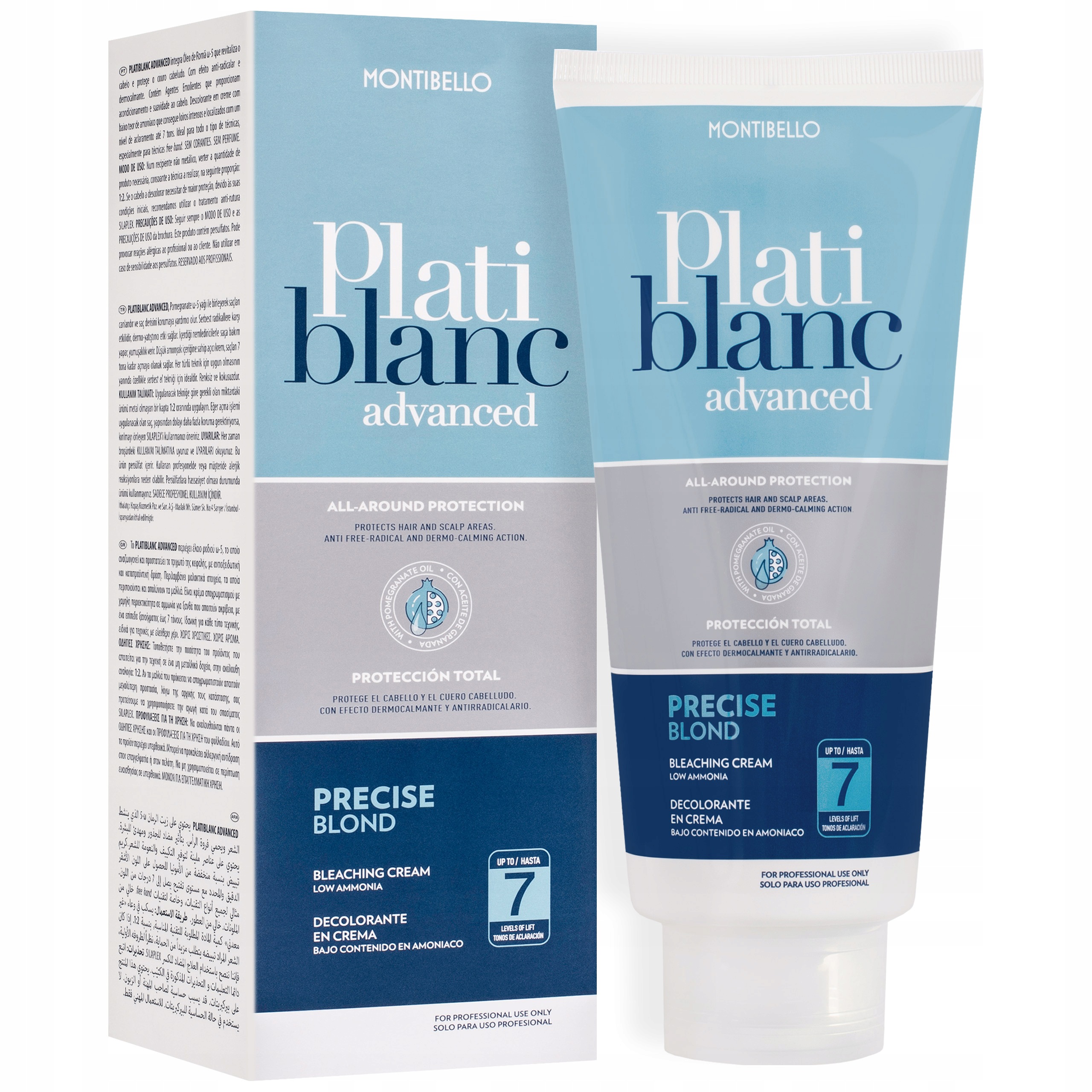 Montibello Platiblanc Precise rozjasňovač pro blond vlasy v krému 500 g