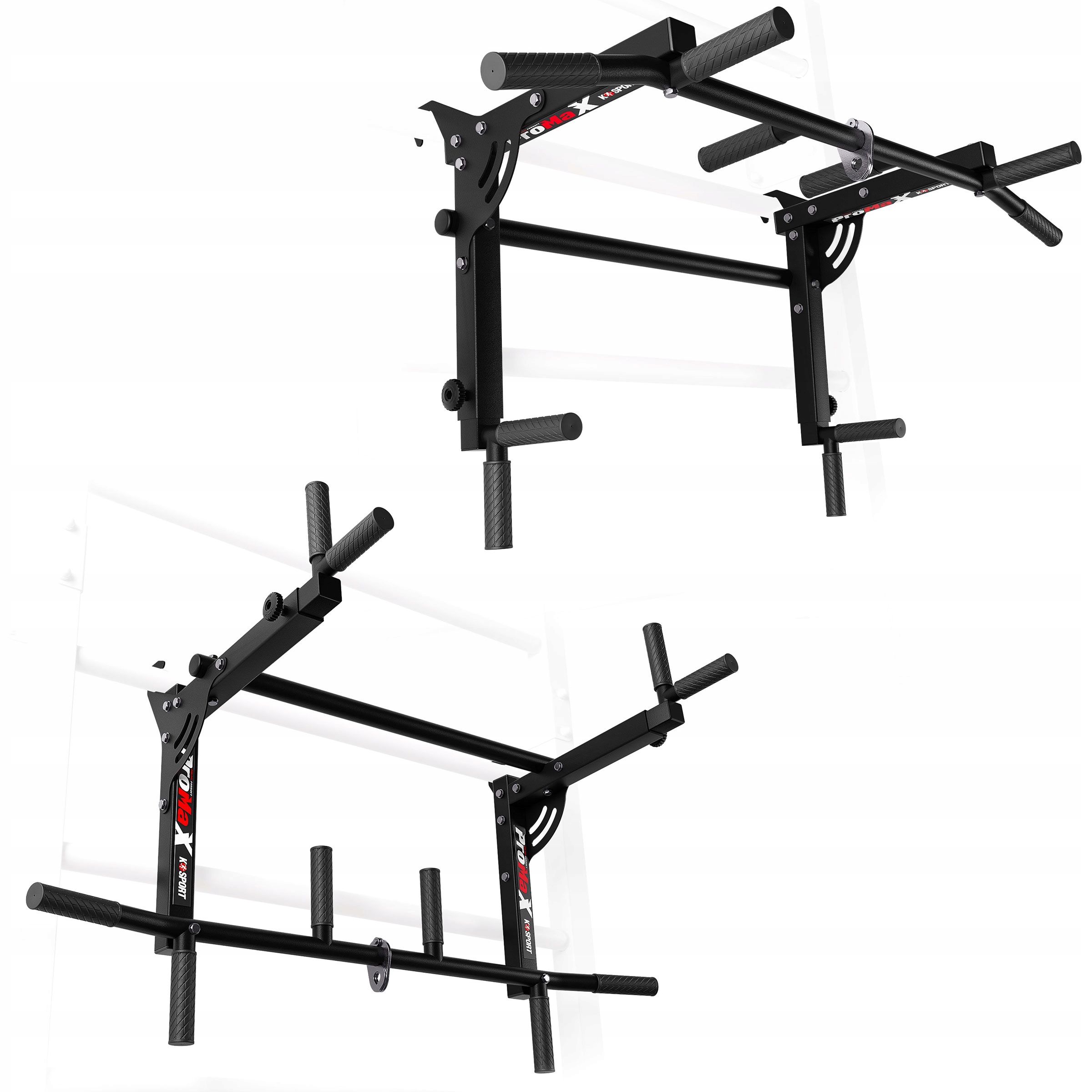 Drążek do ćwiczeń podciągania+poręcze na drabinkę uniwersalny 2W1 KSSL080