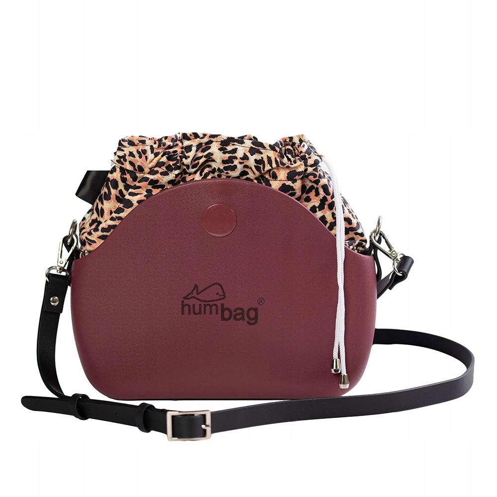 Praktická vínová leopardí nákrčník Humbag Obag