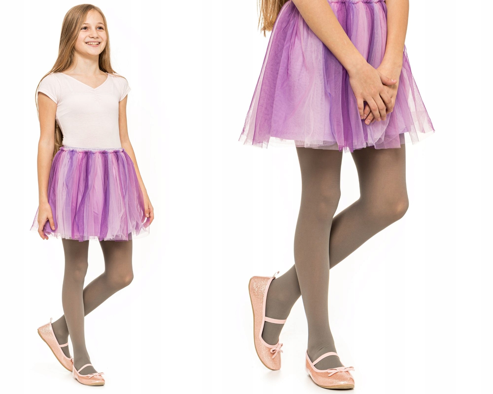 DZIEWCZĘCE RAJSTOPY DZIECIĘCE GŁADKIE RAJTKI 50DEN