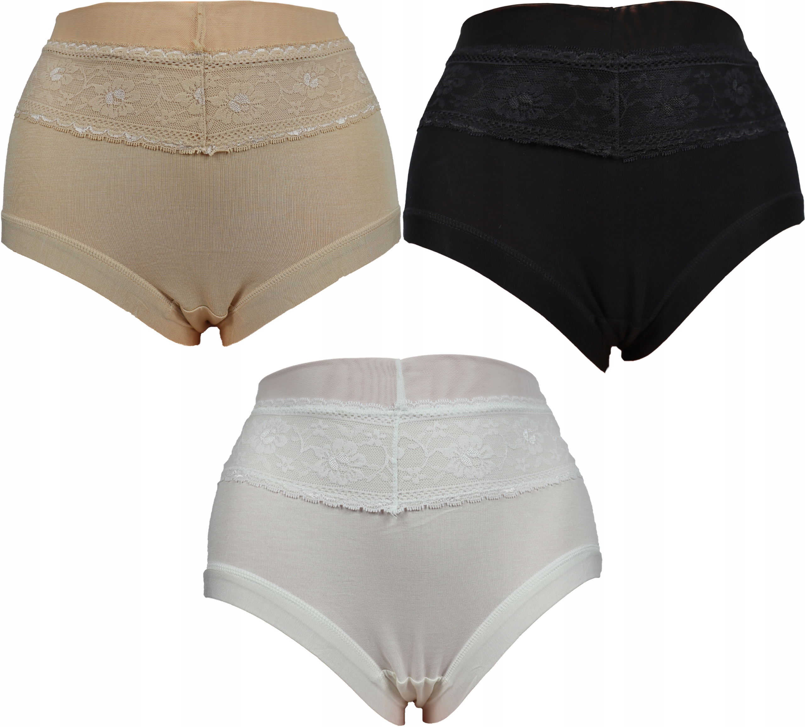

majtki plus size damskie bambusowe 3-pak