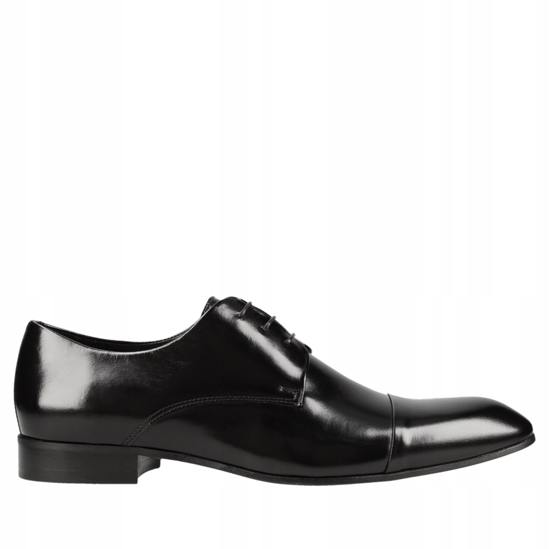 

Czarne półbuty męskie płaskie skórzane buty-37