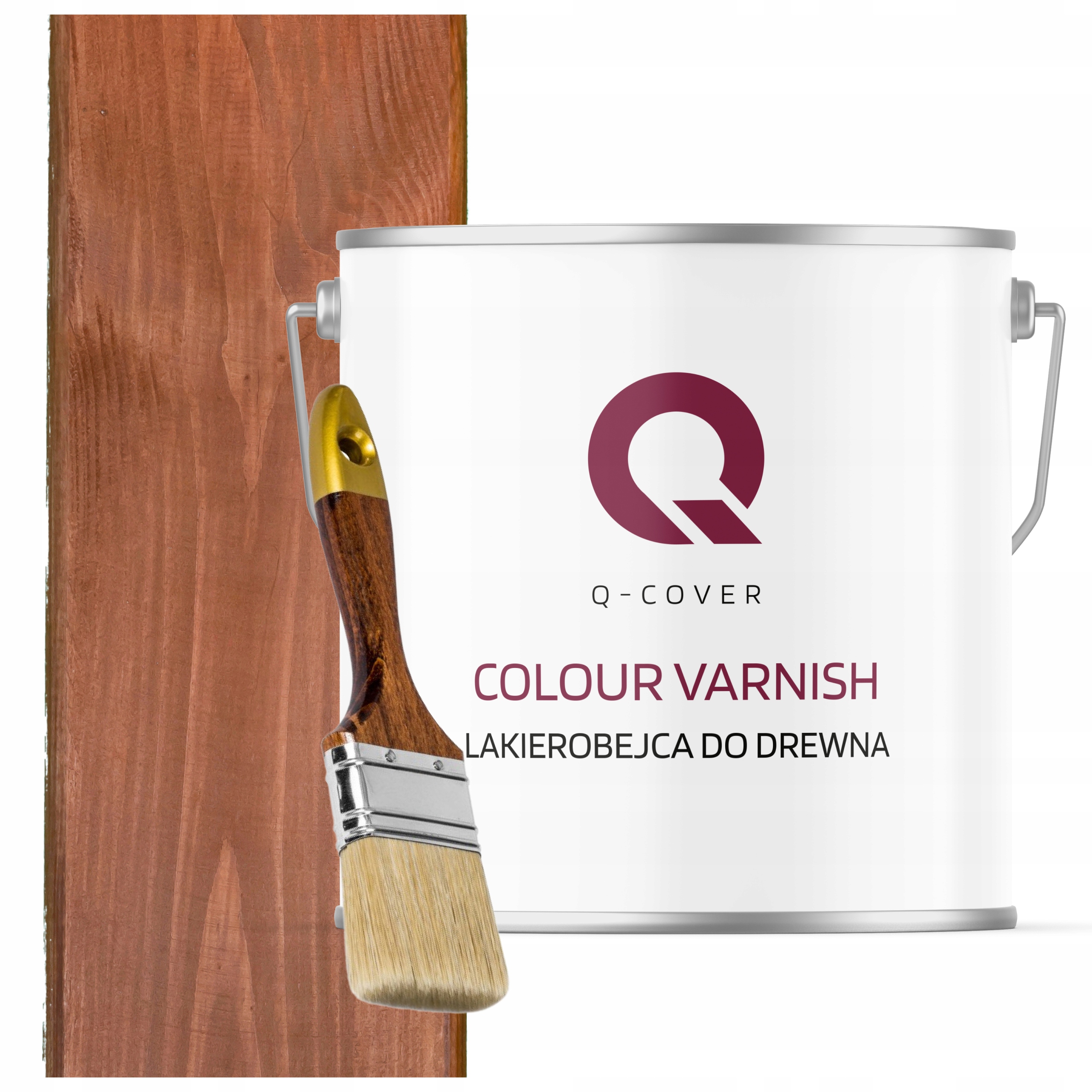 Lakovník Na Dřevěné Prvky Výkonný 3V1 Ořech Polomatný 5L Dárek