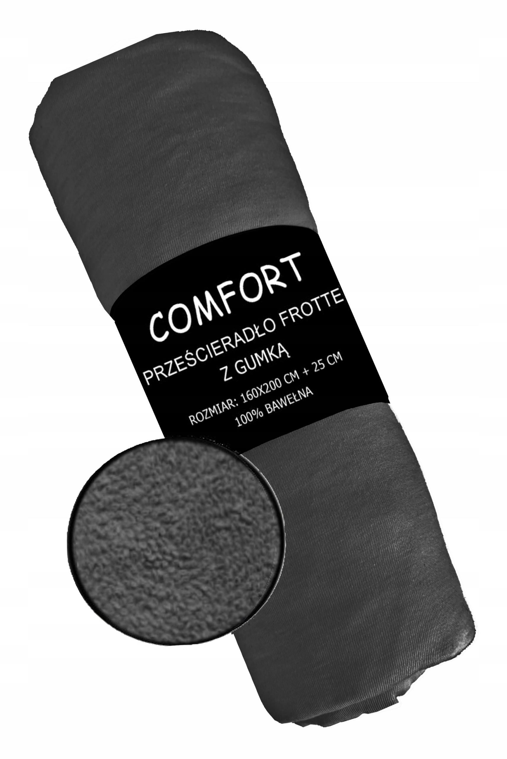 МАХРОВЕ ПРОСТИРАЛЬ З СТИРАННЯМ 160х200 графіт