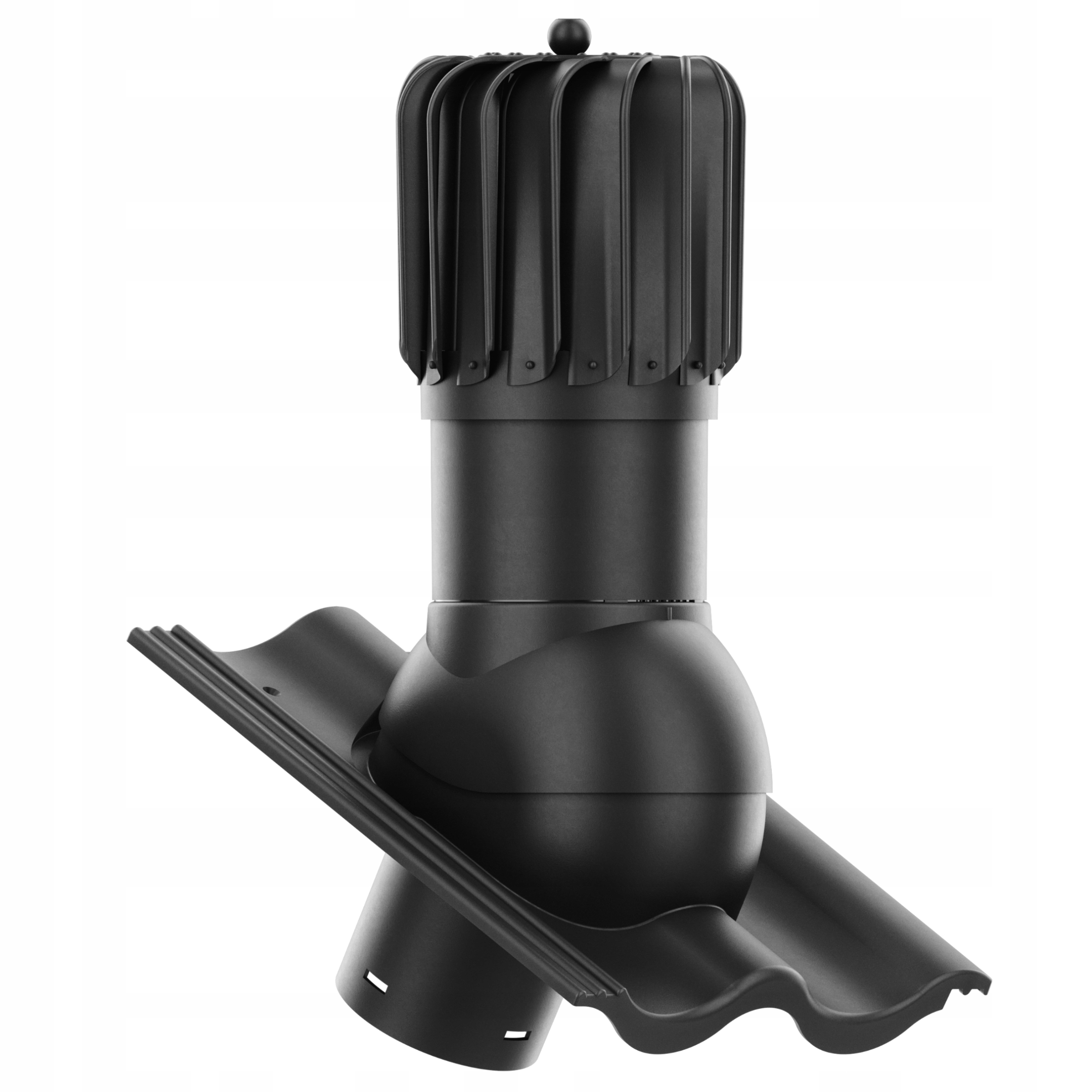 Větrací komín Otočný podlouhlý 150 Benders Palema Černý/granitový