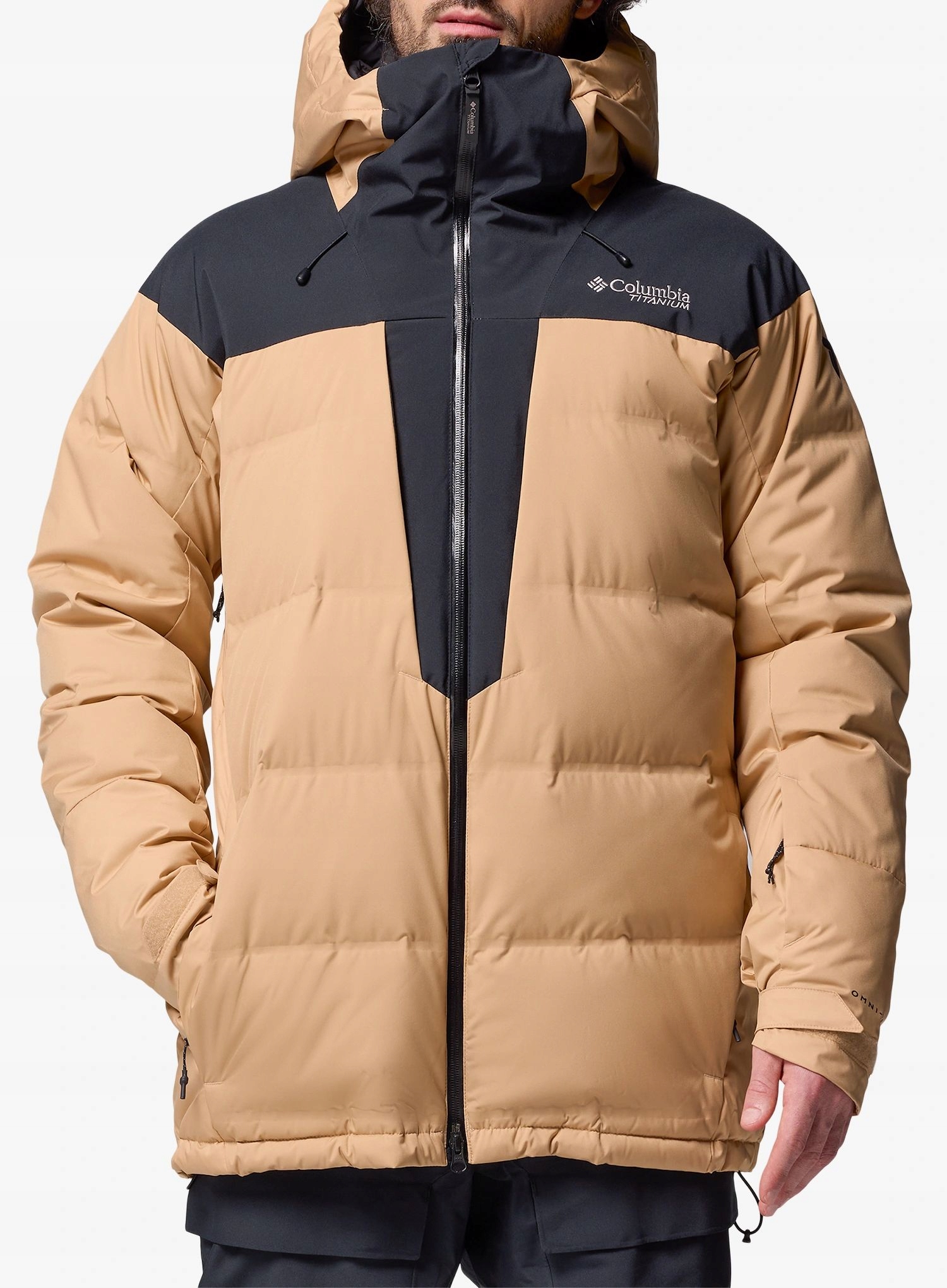 Lyžařská bunda Columbia Glacier Ridge Down Jacket canoe/black S