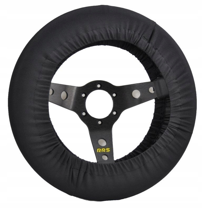 

Pokrowiec na kierownicę rajdową 350mm czarny