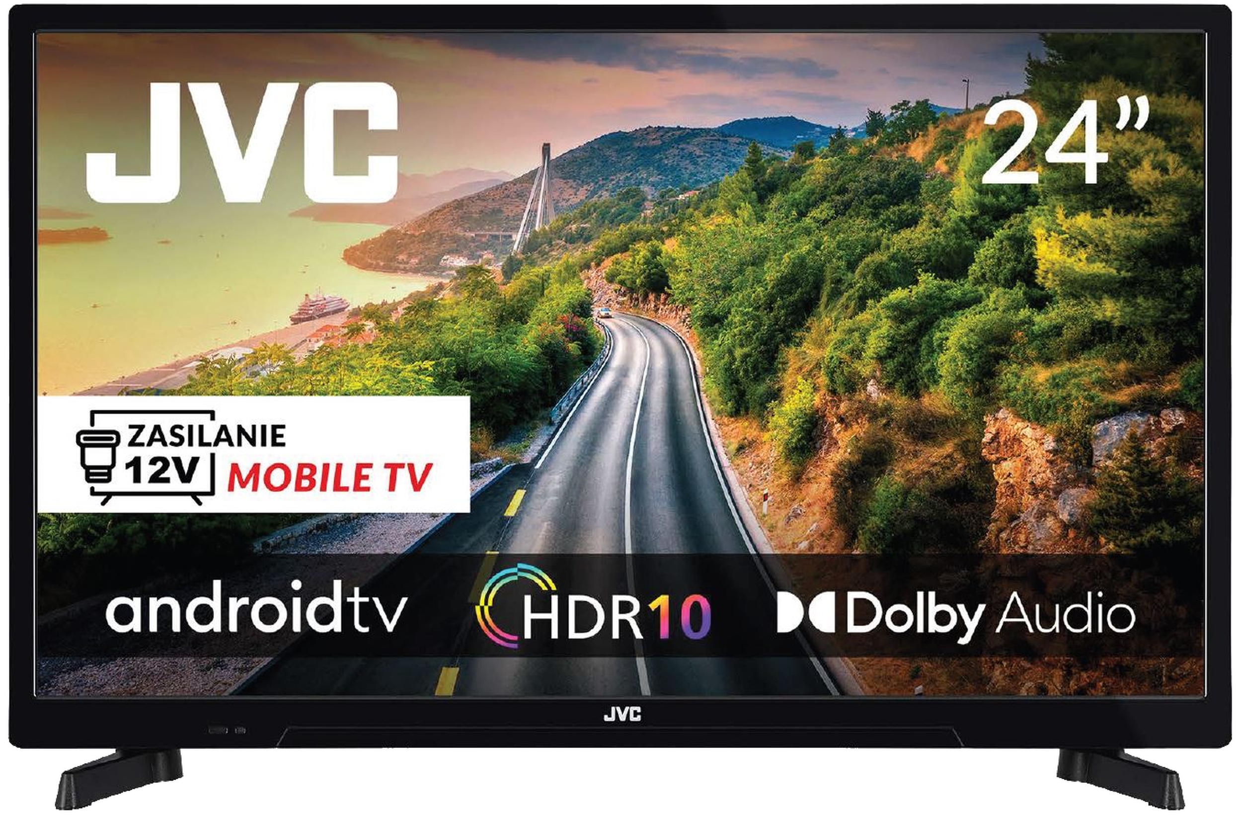 Jvc LT-24VAHM330 telewizor 24" do campera 12V 230V Android Tv