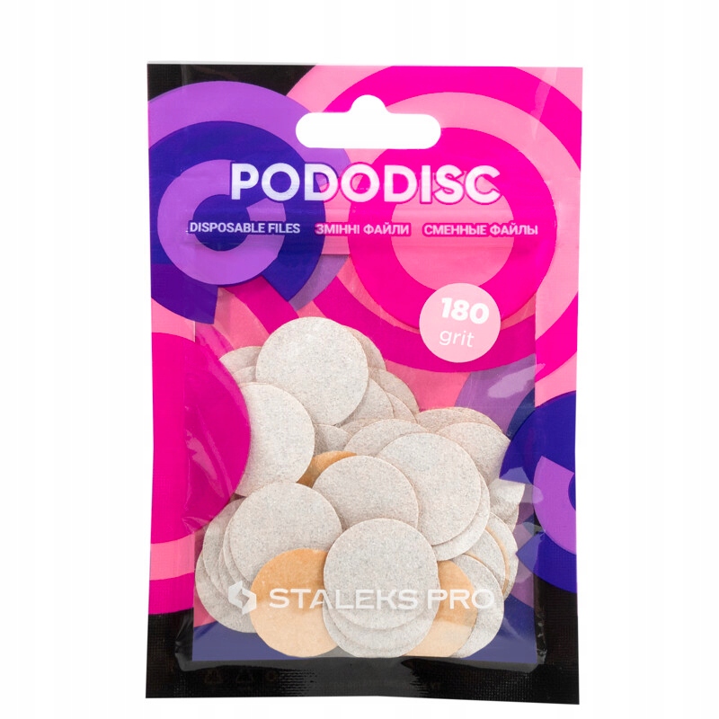STALEKS Wymienne Nakładki Do Pedicure PODODISC M 180 PDFS-20-180 50sztuk Marka Staleks