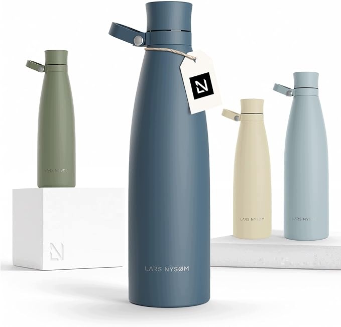Lars Nysøm Butelka termiczna stalowa 1000 ml Stone Blue