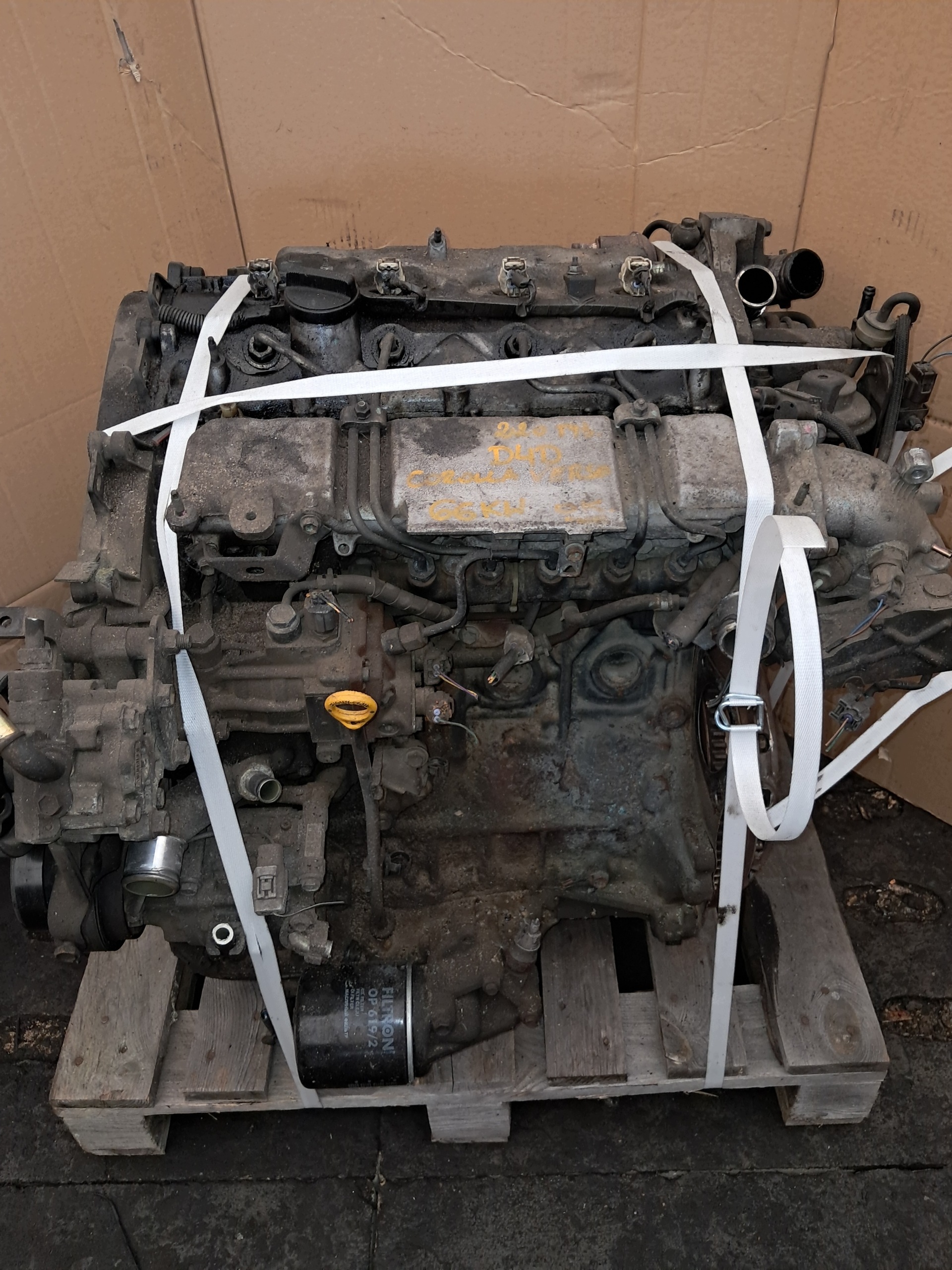 engine complete 2.0 D4D 90KM TOYOTA COROLLA VERSO E120 SPRAWDZONY FILM