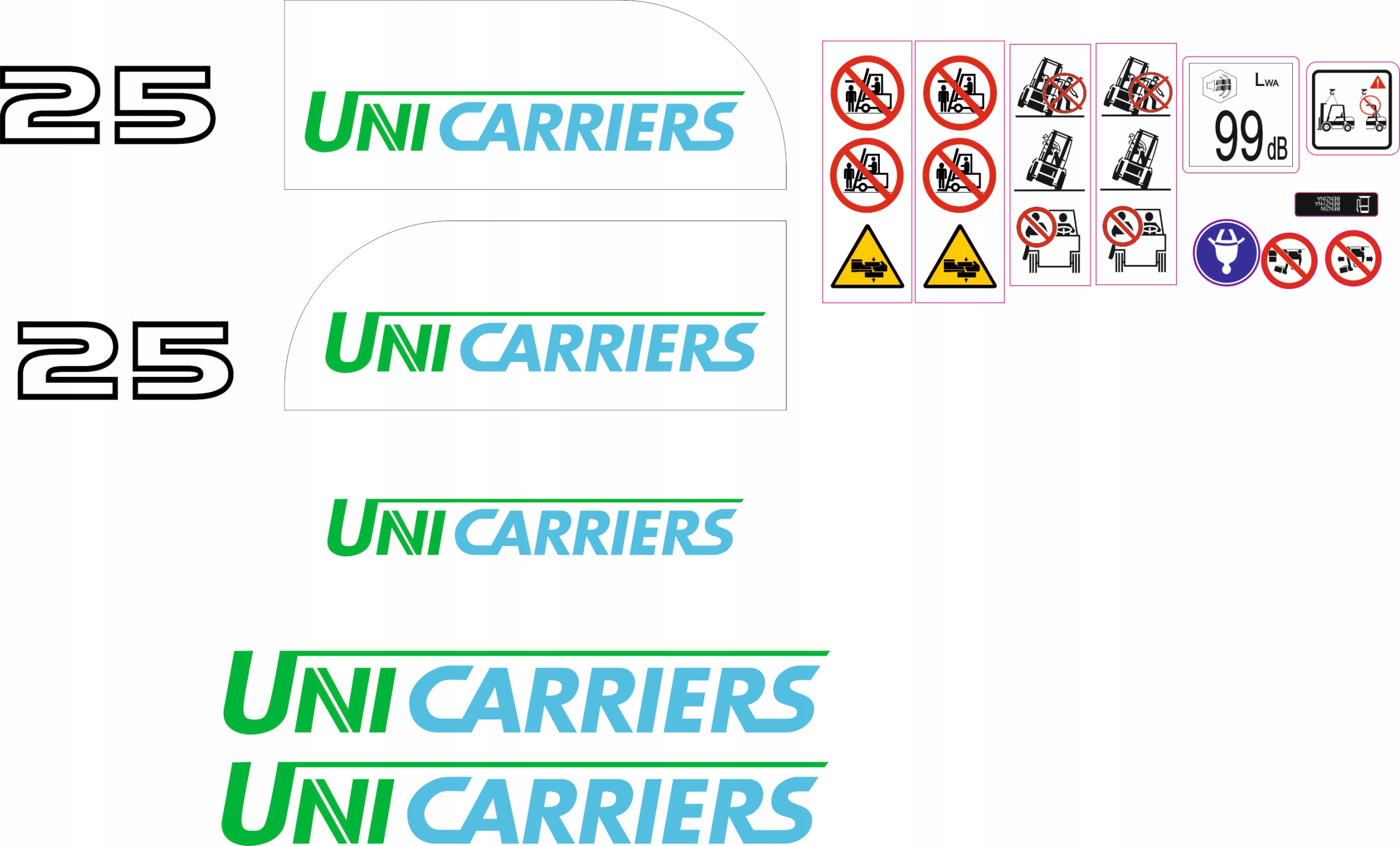UNICARRIERS NAKLEJKI NAKLEJKA