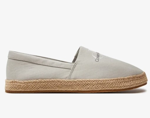 Calvin Klein Espadrilky Zasouvací Textilní Šedé 43 Ž9H