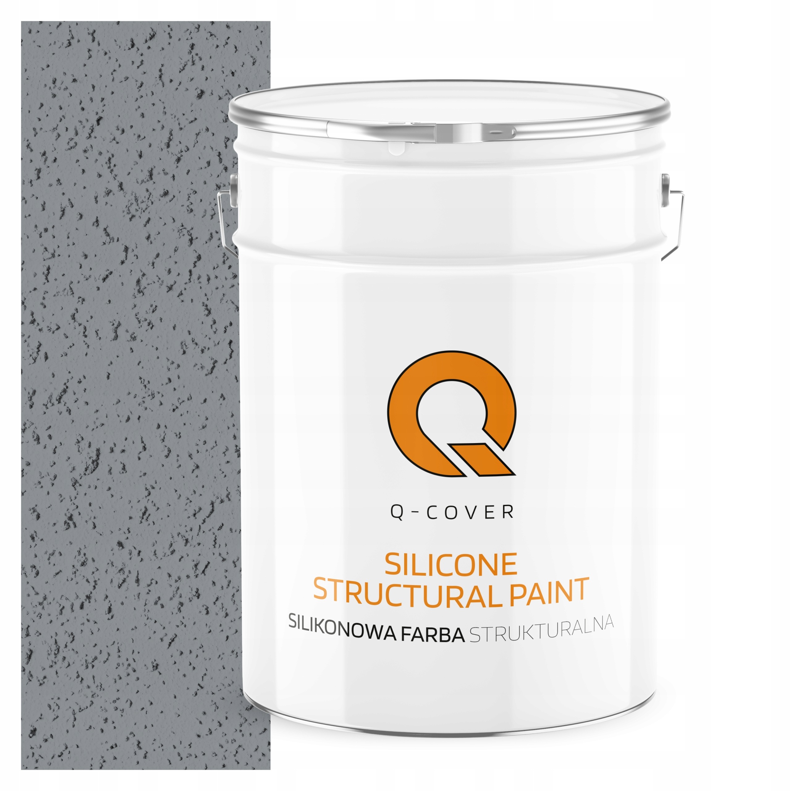 Barva Strukturovaná Fasádní silikonová fasádní 10L Šedá RAL7045 Uv