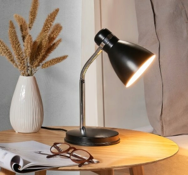 LAMPKA BIURKOWA REGULOWANA SZKOLNA NA BIURKO METAL
