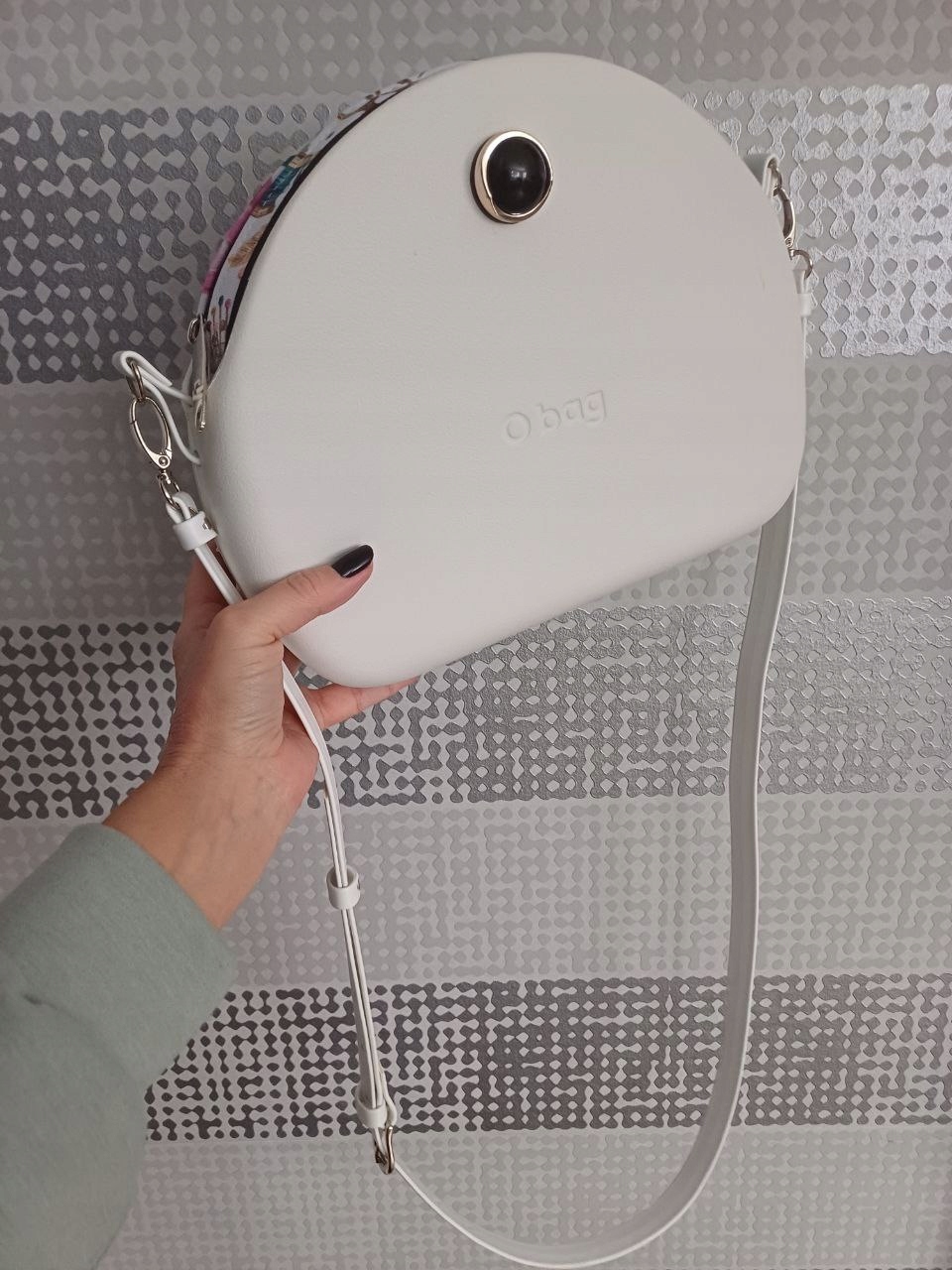 Pasek regulowany + zaczepy do obag moonlight biały mat o bag bagobag Kolor biały