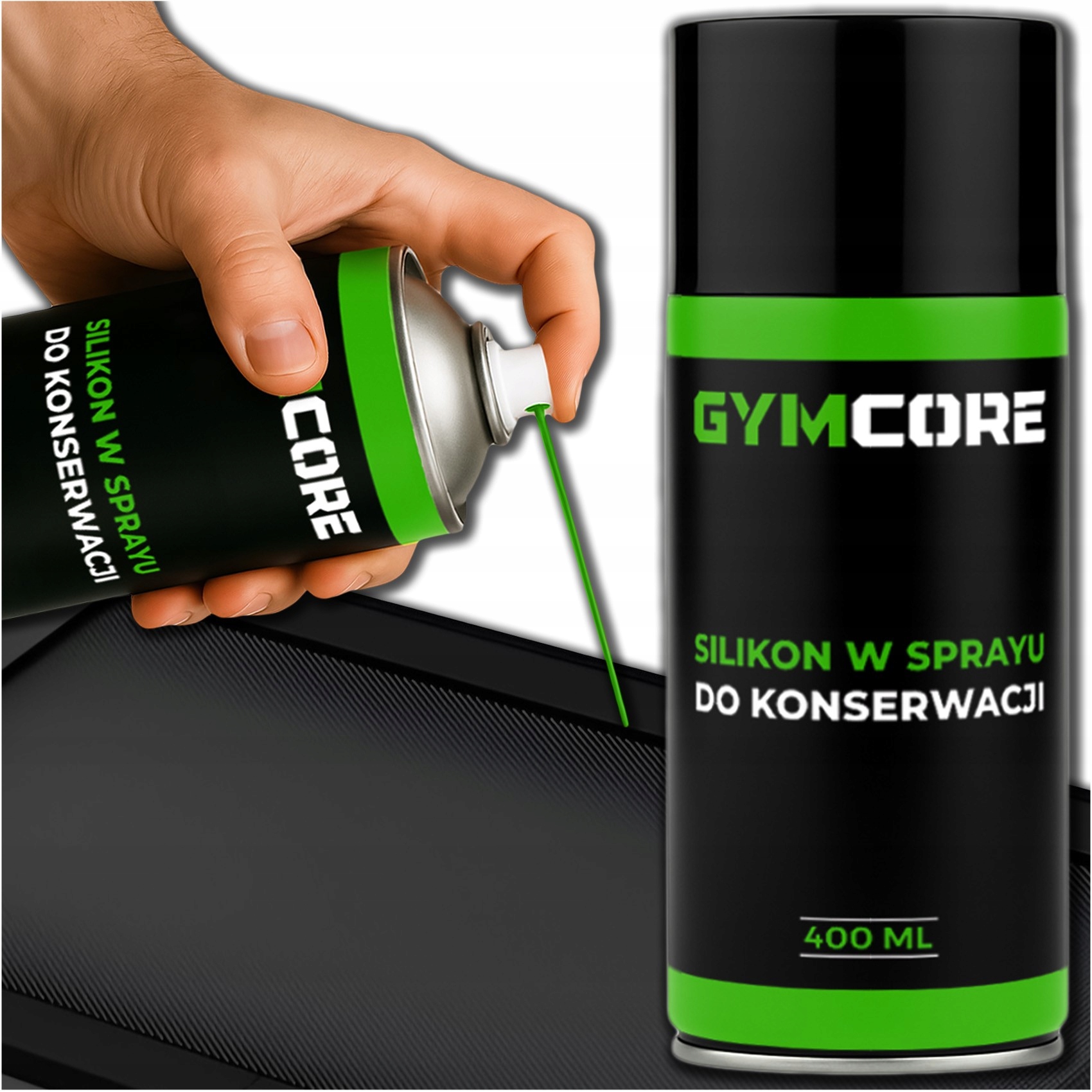 Silikonowy Spray Smar do Bieżni 400 ml aplikator Profesjonalna Konserwacja