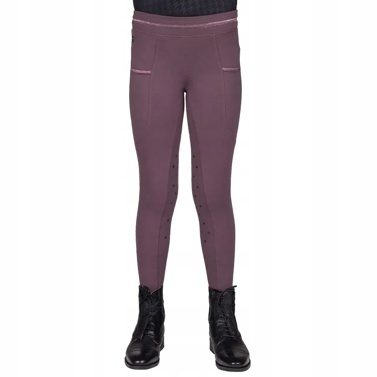 Jezdecké legíny Qhp Fayen Junior 24AW pro mládež fialové 152
