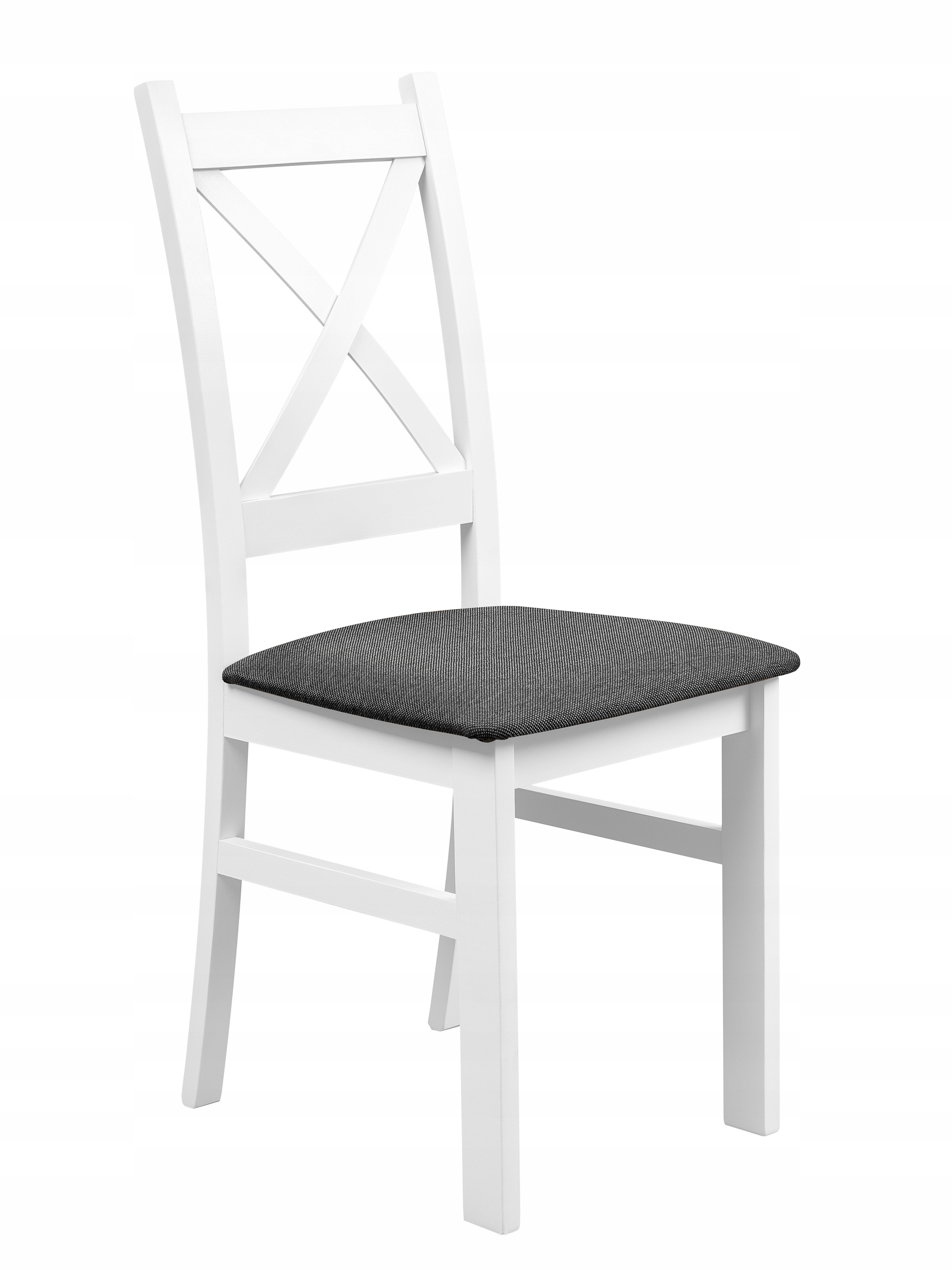 Čalouněná Židle Sedák Do Kuchyně Jídelny Obývacího Pokoje Bílá/grafit