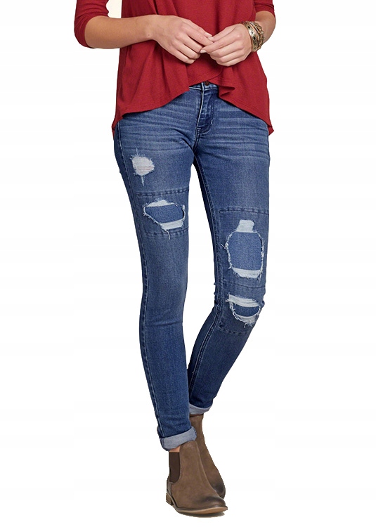 úzké nohavice Hollister skinny W25 L31 abercrombie