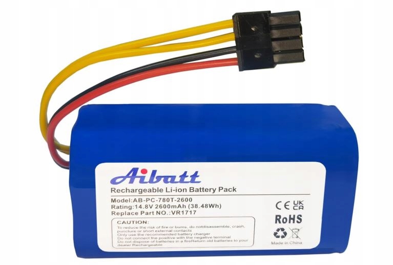 Baterie Aibatt pro Proscenic 780T 790T, náhrada VR1717 (14,8 V/2600 mAh)
