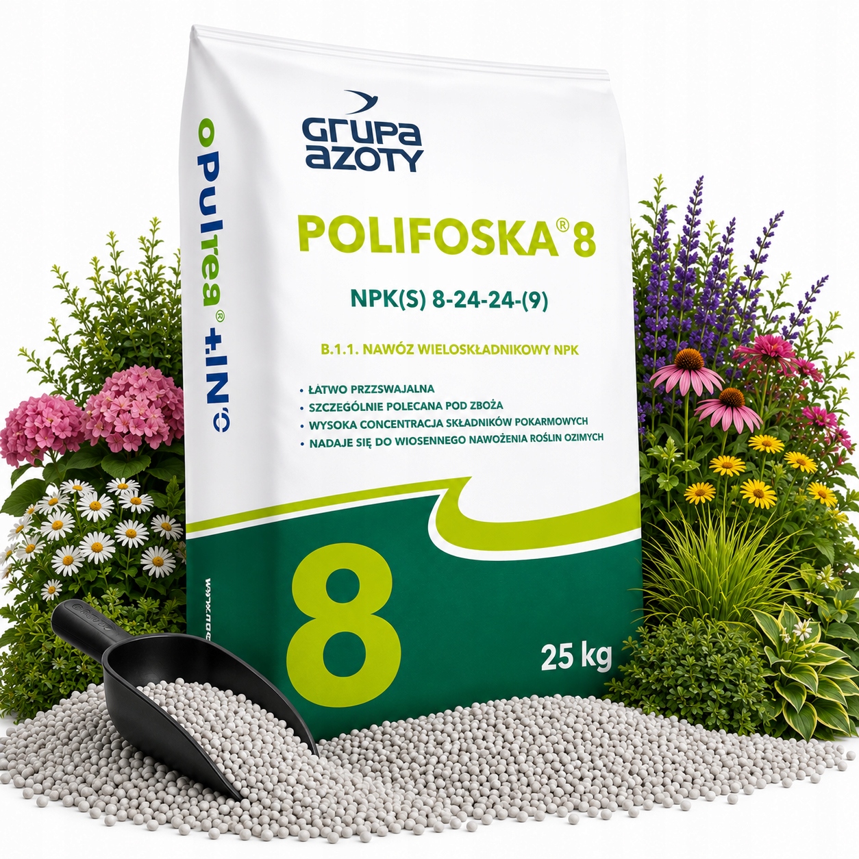 Nawóz Do Trawnika Na Trawę Polifoska 8 Npk 25kg 8-24-24 Warzyw Grupa Azoty