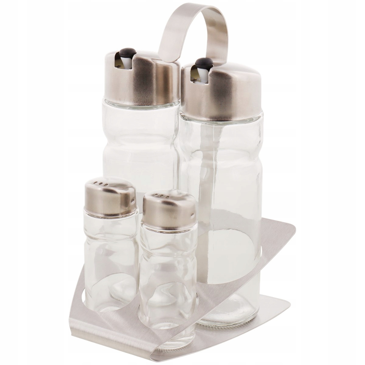 Zestaw na oliwę ocet Boho na stół sól pieprz LOFT