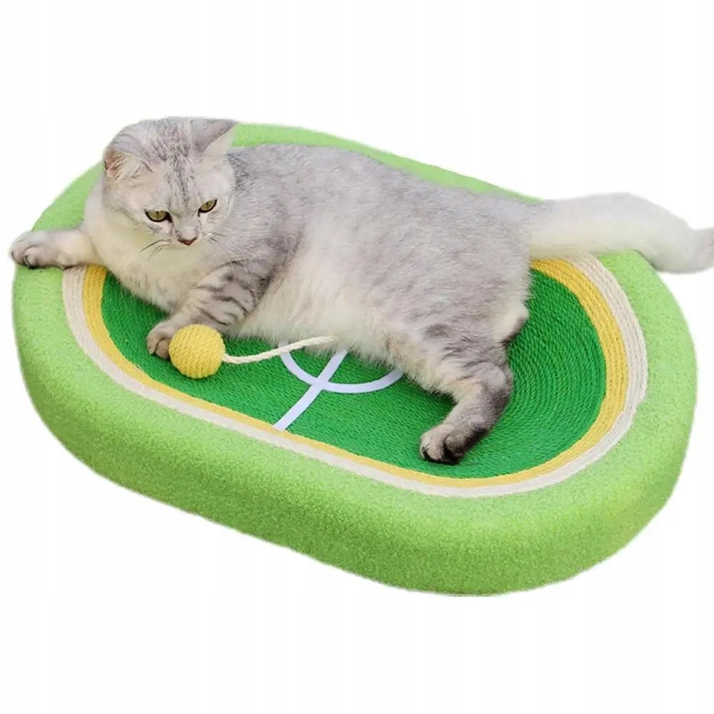 Levně Hřiště Škrabadlo pro kočky ve tvaru hřiště s míčem Pelíšek 60 cm