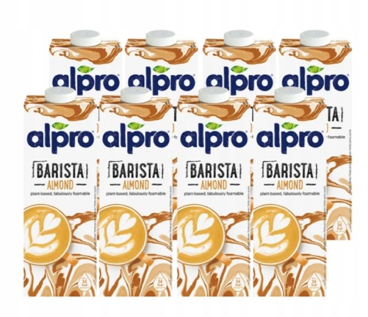 Levně Alpro Almond Drink Barista Veganský Mandlový Nápoj 8 X 1 L