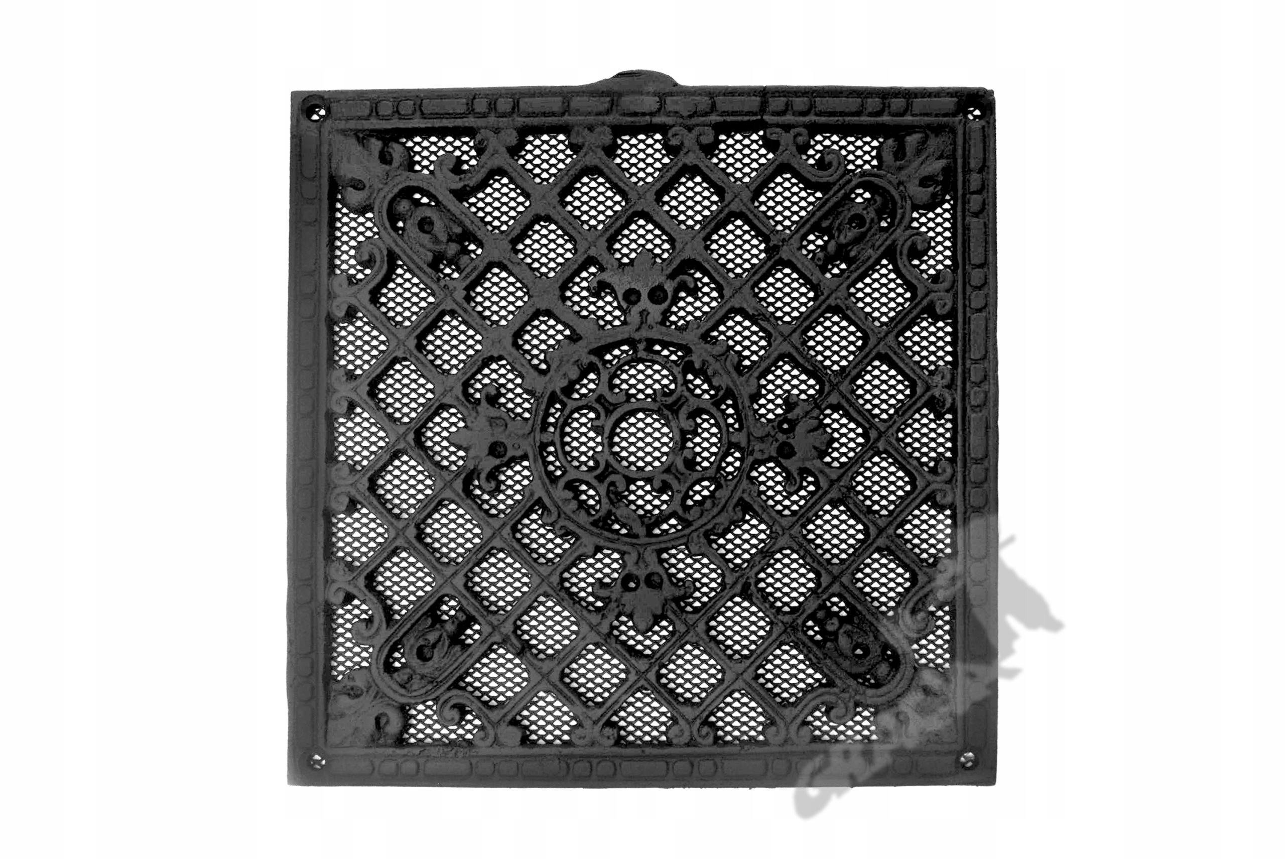 Kratka Wentylacyjna Nr 13A Z Siatką Kwadratowa Piękna Żeliwna Retro Wylot