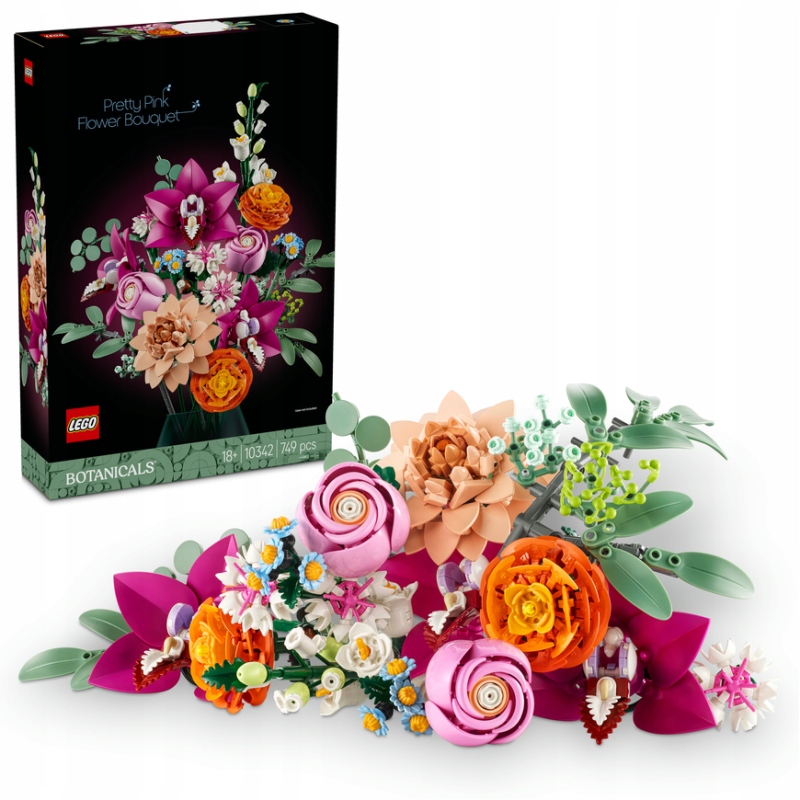 Lego Botanicals 10342 Krásná kytice růžových květin