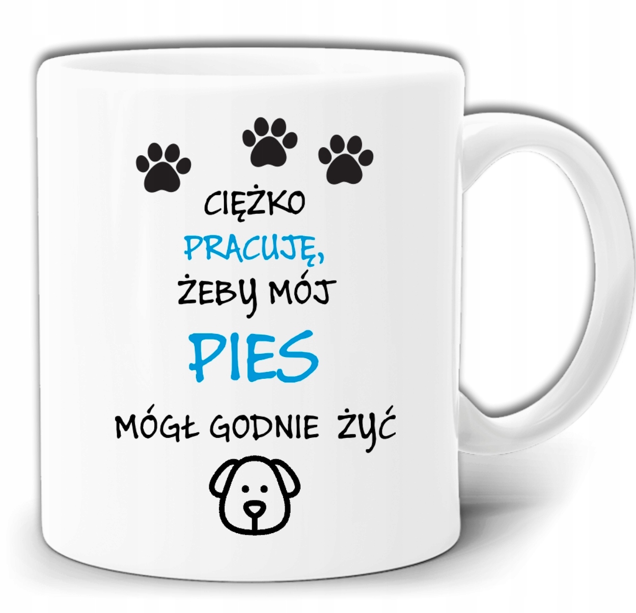 

Kubek Ciężko Pracuję Dla Mojego Psa +pudełko GW195