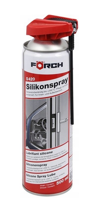 Antystatyczny Silikon Spray smaruje konserwuje Forch S420 500ml
