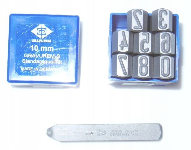 Numeratory Znacznik Znaczniki Numerator 10MM Cyfry 0 9