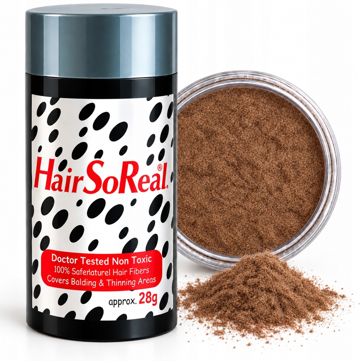 Hair So Real 28g Hsr Usa Zahušťování Mikrovlákna Světle hnědá Světle hnědá